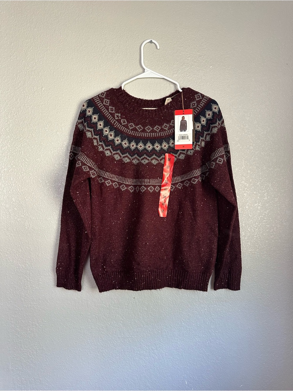 NWT Original Weatherproof Vintage Long Sleeve Crewneck Sweater Top